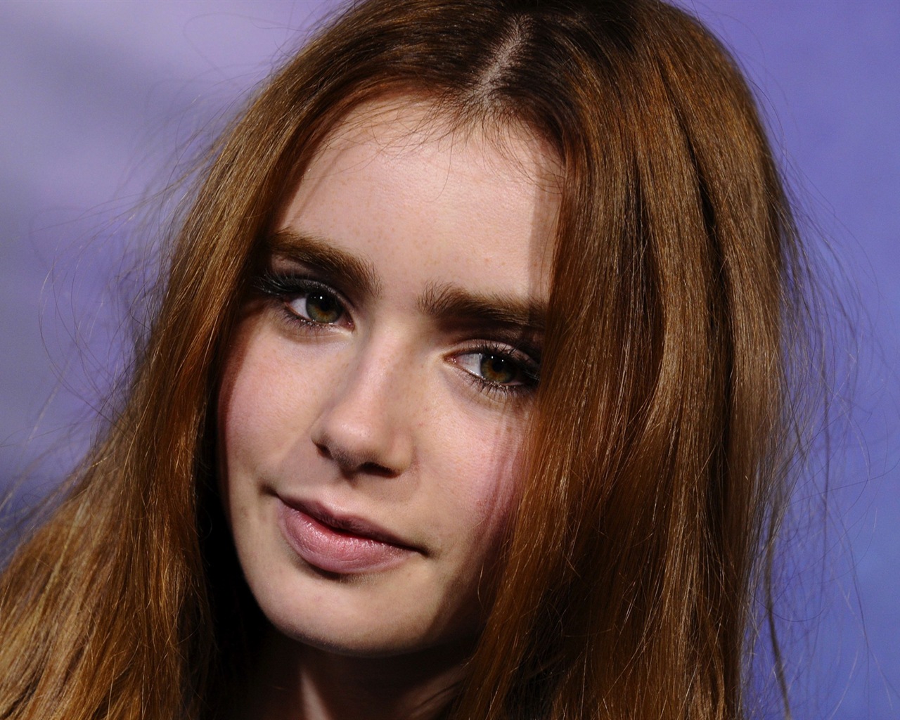 Lily Collins 莉莉·柯林斯 美女壁紙 #2 - 1280x1024
