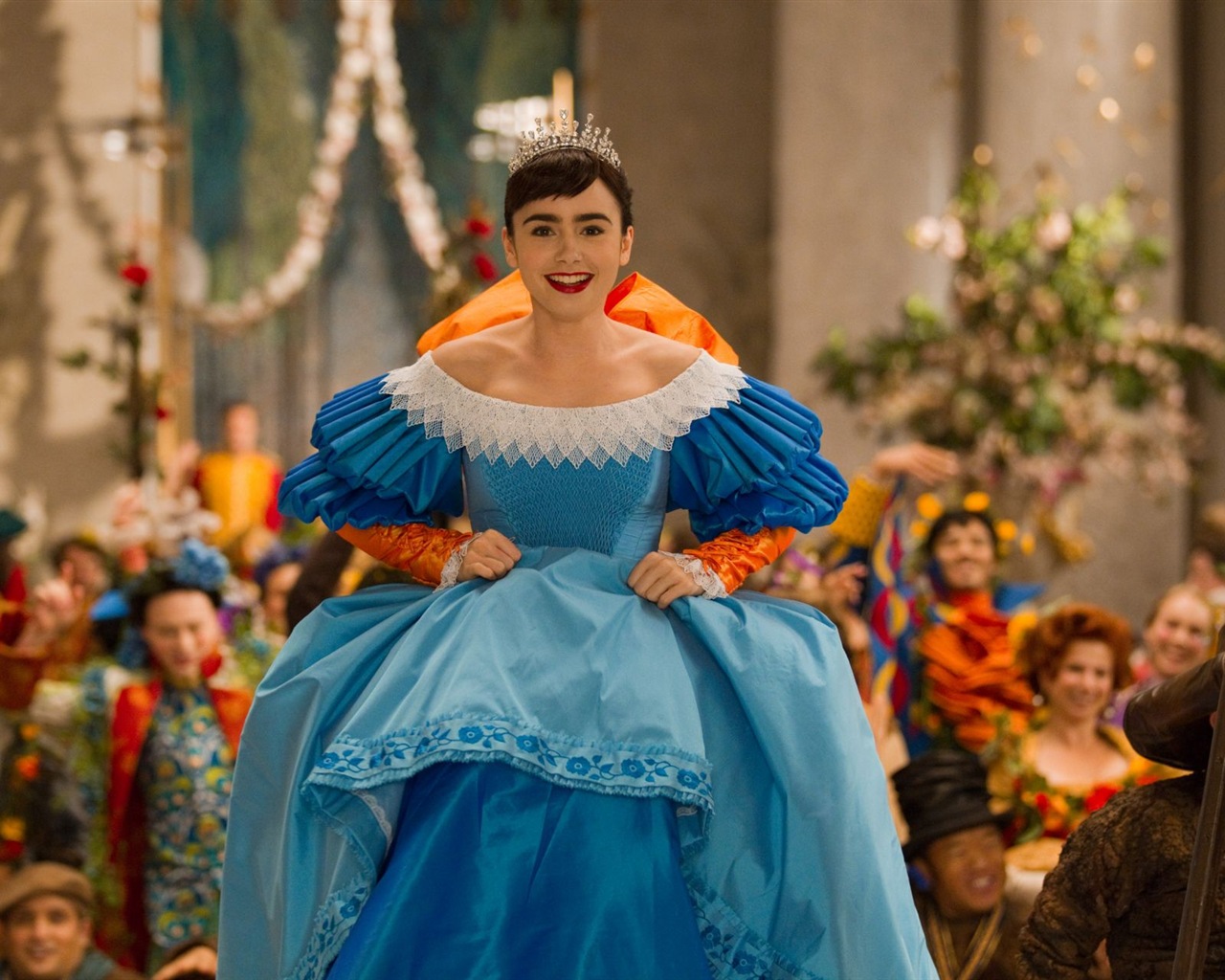 Lily Collins 莉莉·柯林斯 美女壁紙 #16 - 1280x1024