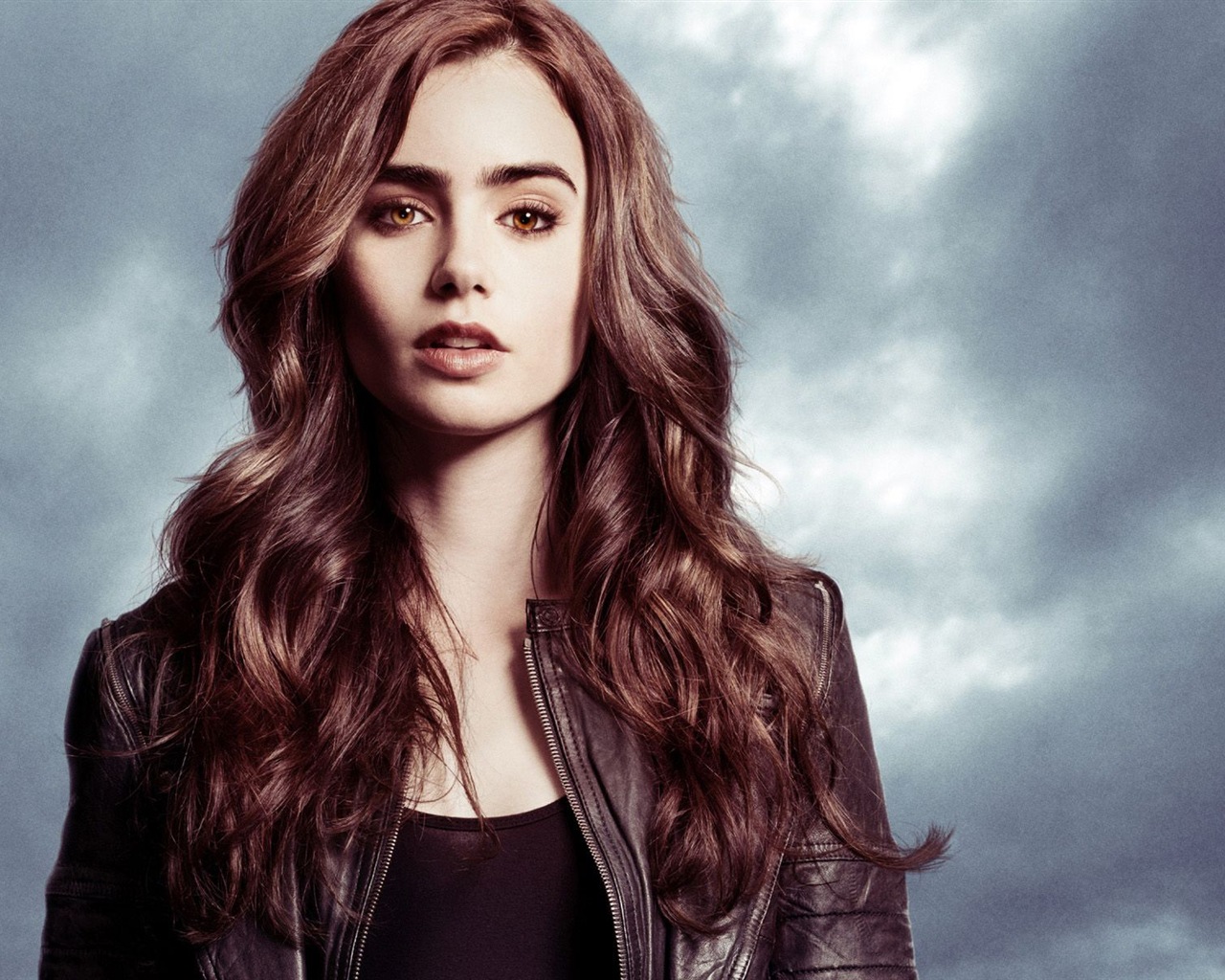 Lily Collins 莉莉·柯林斯 美女壁紙 #18 - 1280x1024