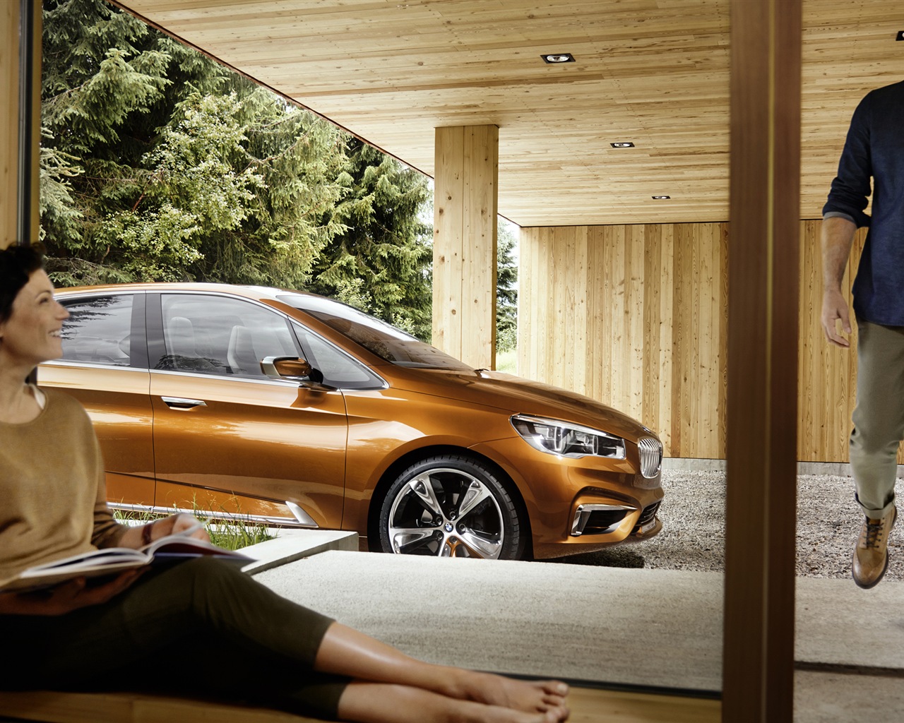 2013 BMW Concept Active Tourer 寶馬旅行車 高清壁紙 #3 - 1280x1024