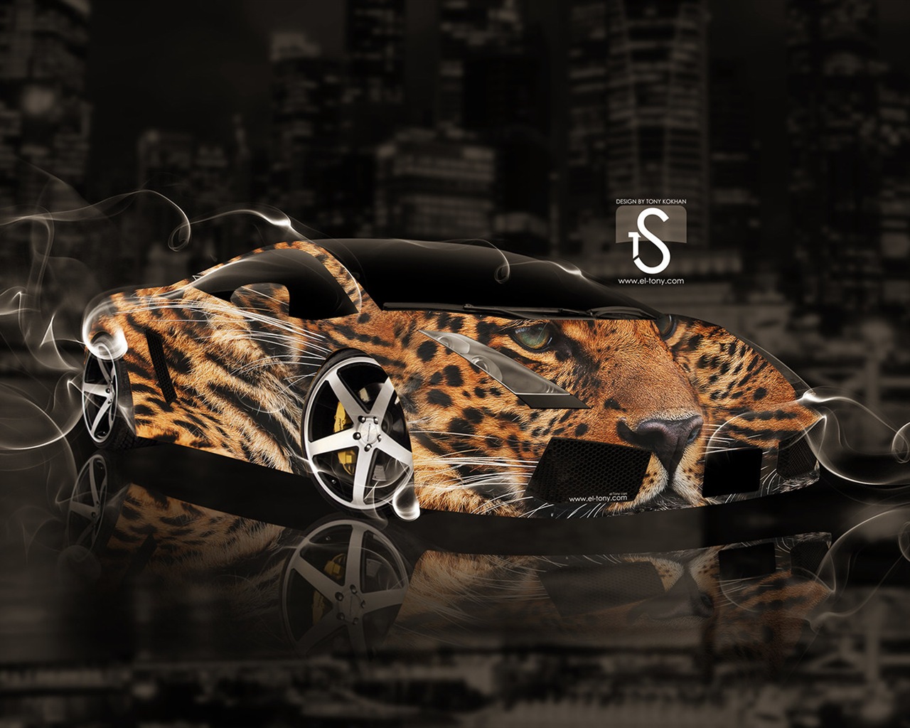 Creative fond d'écran de conception de voiture de rêve, Faune automobile #10 - 1280x1024