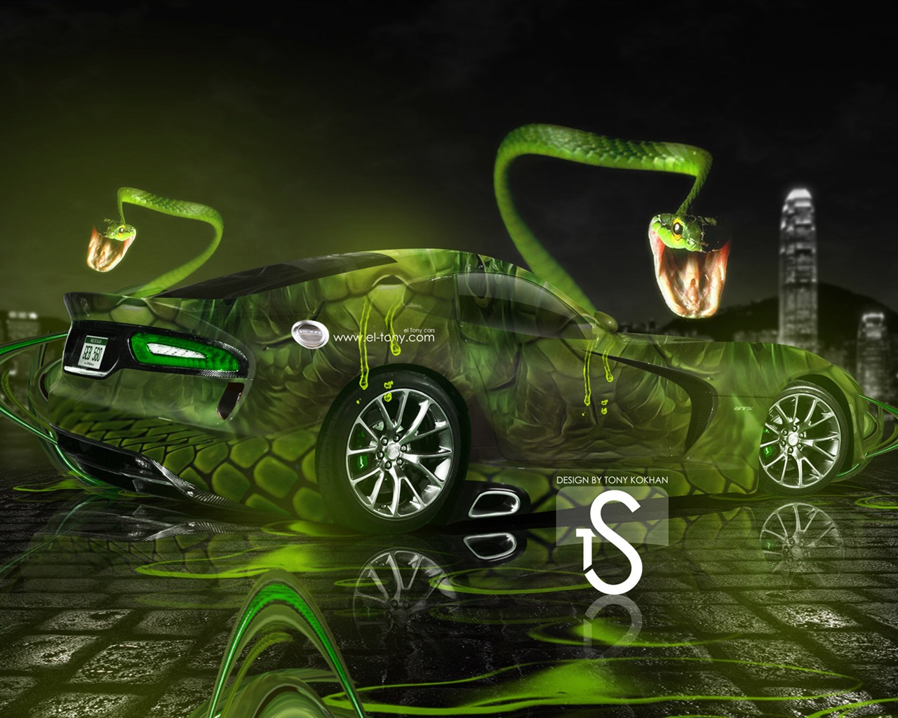 Creative fond d'écran de conception de voiture de rêve, Faune automobile #15 - 1280x1024