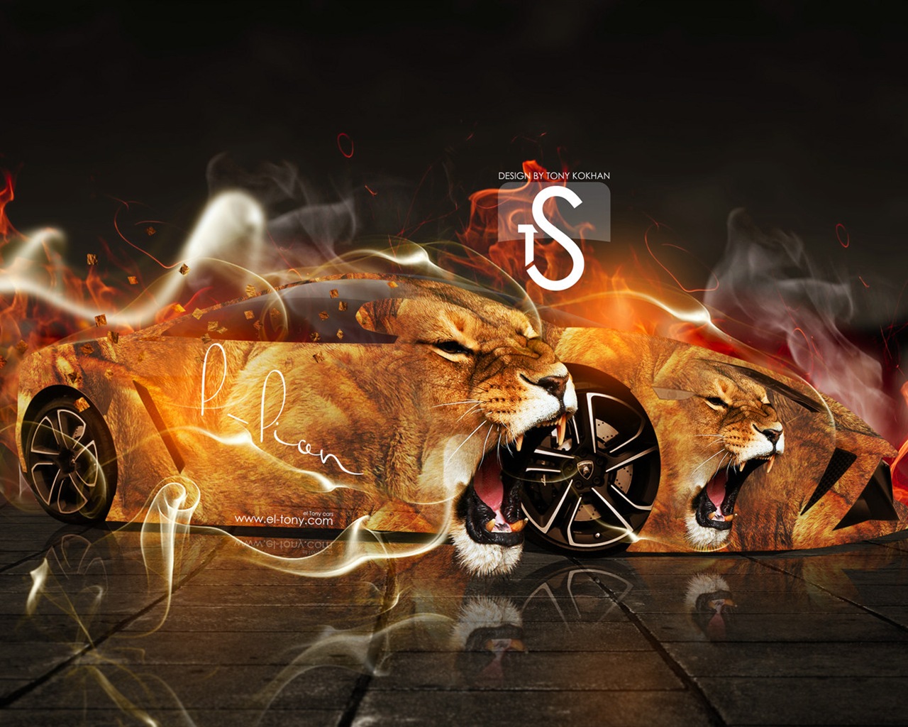 Creative fond d'écran de conception de voiture de rêve, Faune automobile #18 - 1280x1024