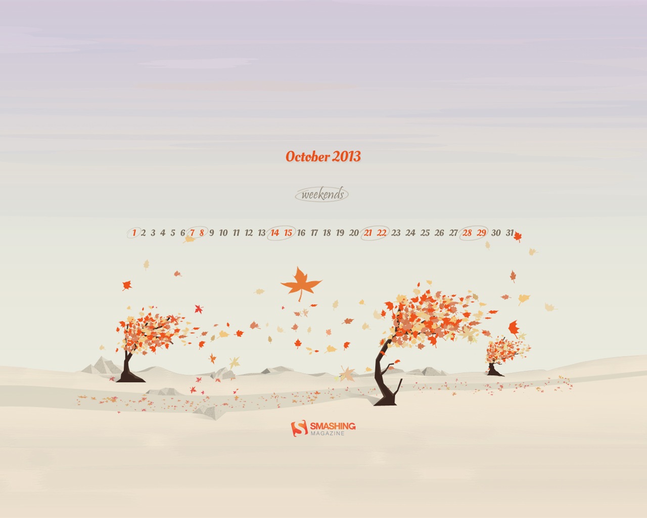 10. 2013 Kalendář tapety (2) #10 - 1280x1024