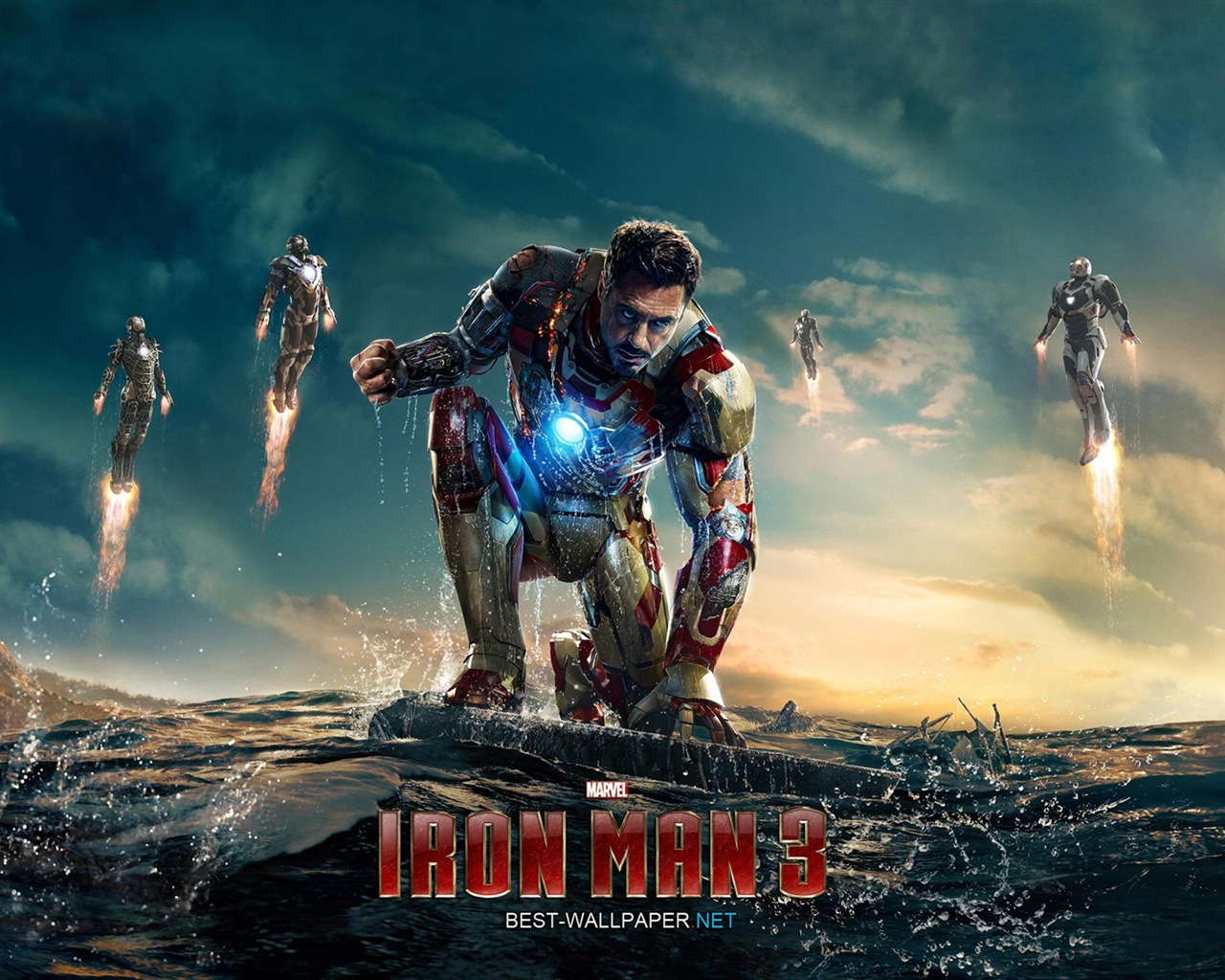 2013 Iron Man 3 nejnovější HD tapety na plochu #1 - 1280x1024