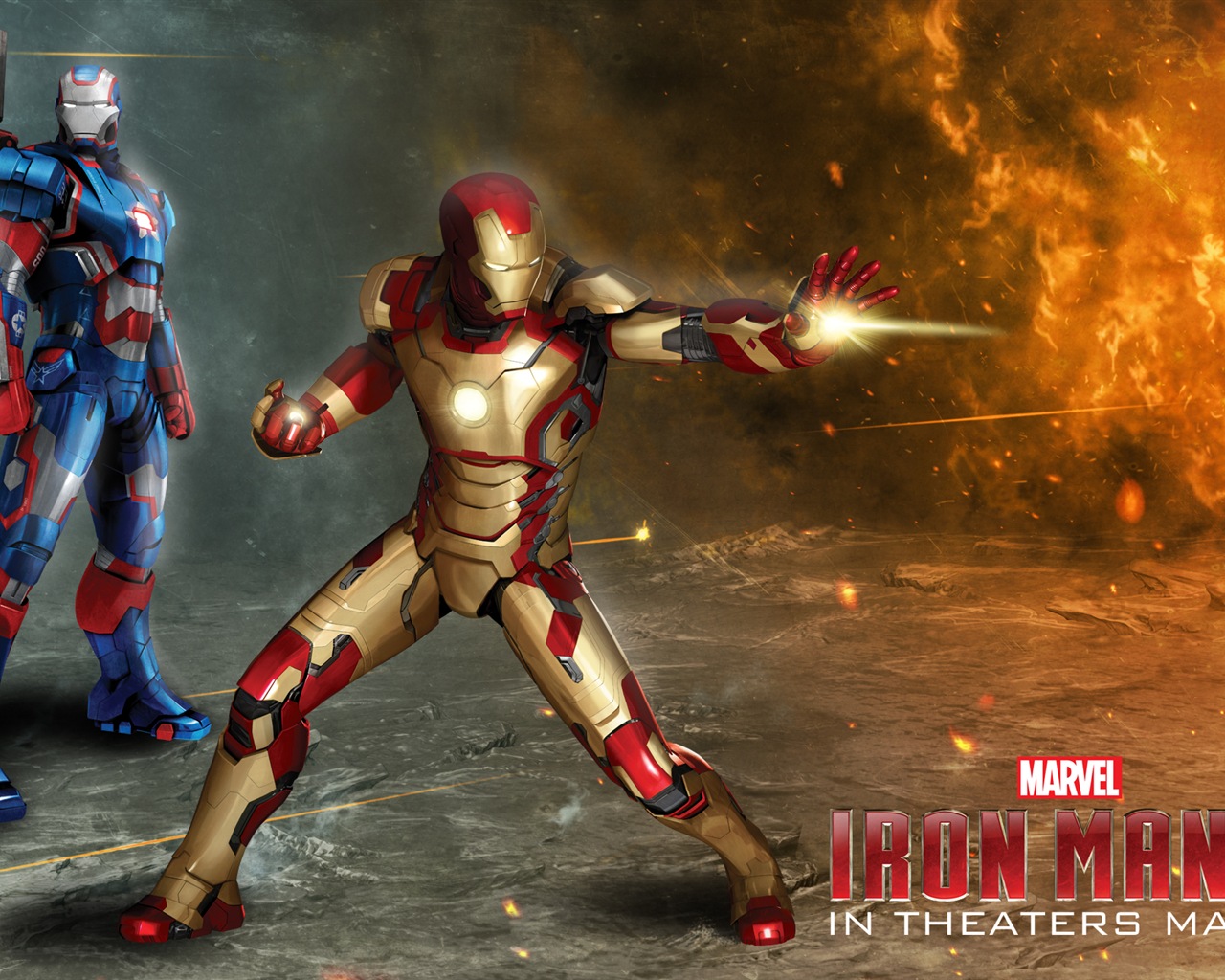 Iron Man 3 2013 鋼鐵俠3 最新高清壁紙 #7 - 1280x1024