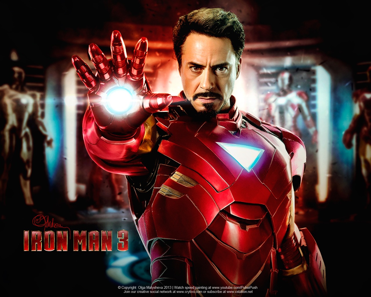 Iron Man 3 2013 鋼鐵俠3 最新高清壁紙 #11 - 1280x1024