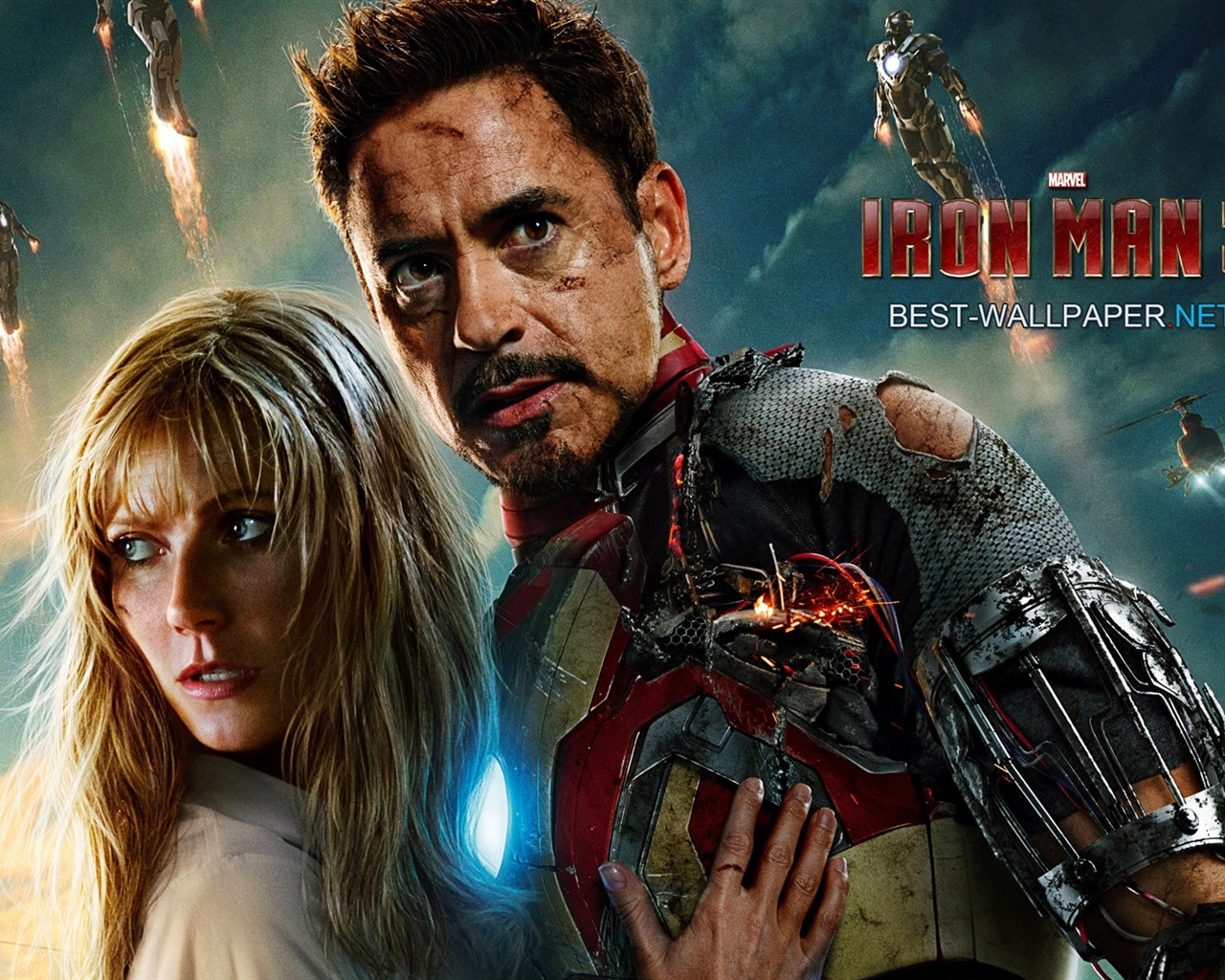 Iron Man 3 2013 鋼鐵俠3 最新高清壁紙 #13 - 1280x1024