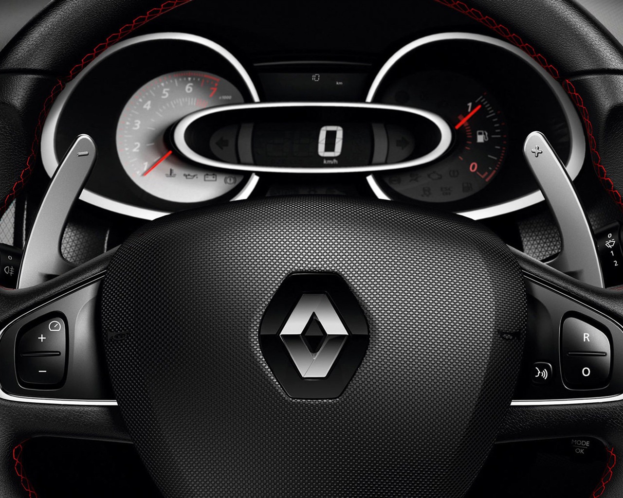 2013 Renault Clio RS 200 barva žlutá vůz HD Tapety na plochu #4 - 1280x1024