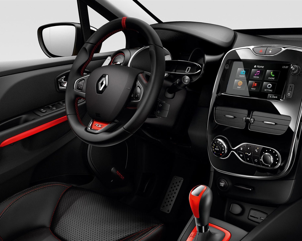 2013 Renault Clio RS 200 yellow color car HD wallpapers #6 - 1280x1024