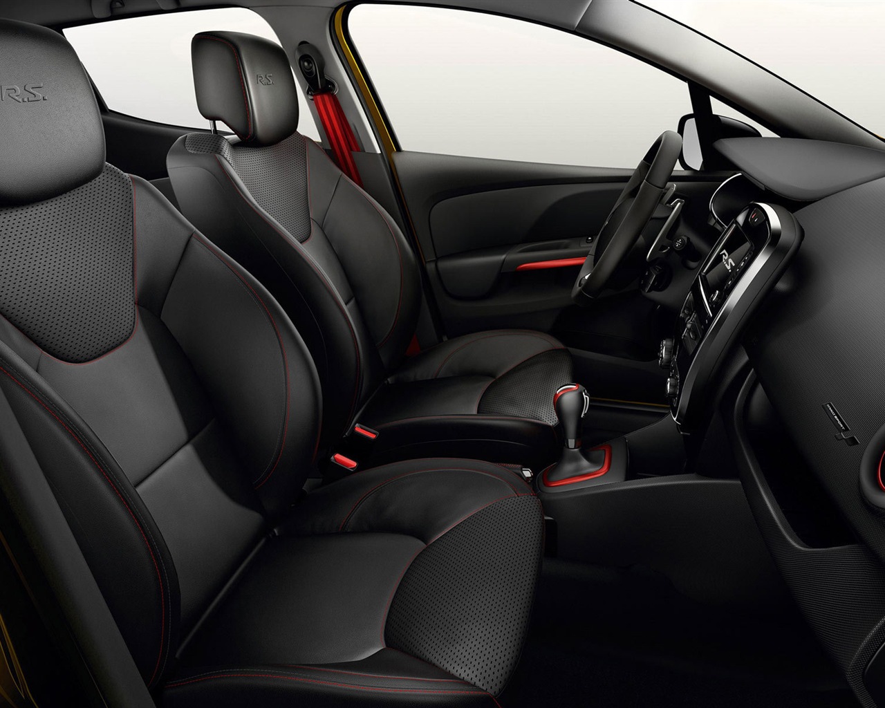 2013 Renault Clio RS 200 barva žlutá vůz HD Tapety na plochu #9 - 1280x1024