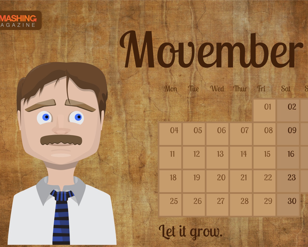 Novembre 2013 Calendar Wallpaper (2) #2 - 1280x1024