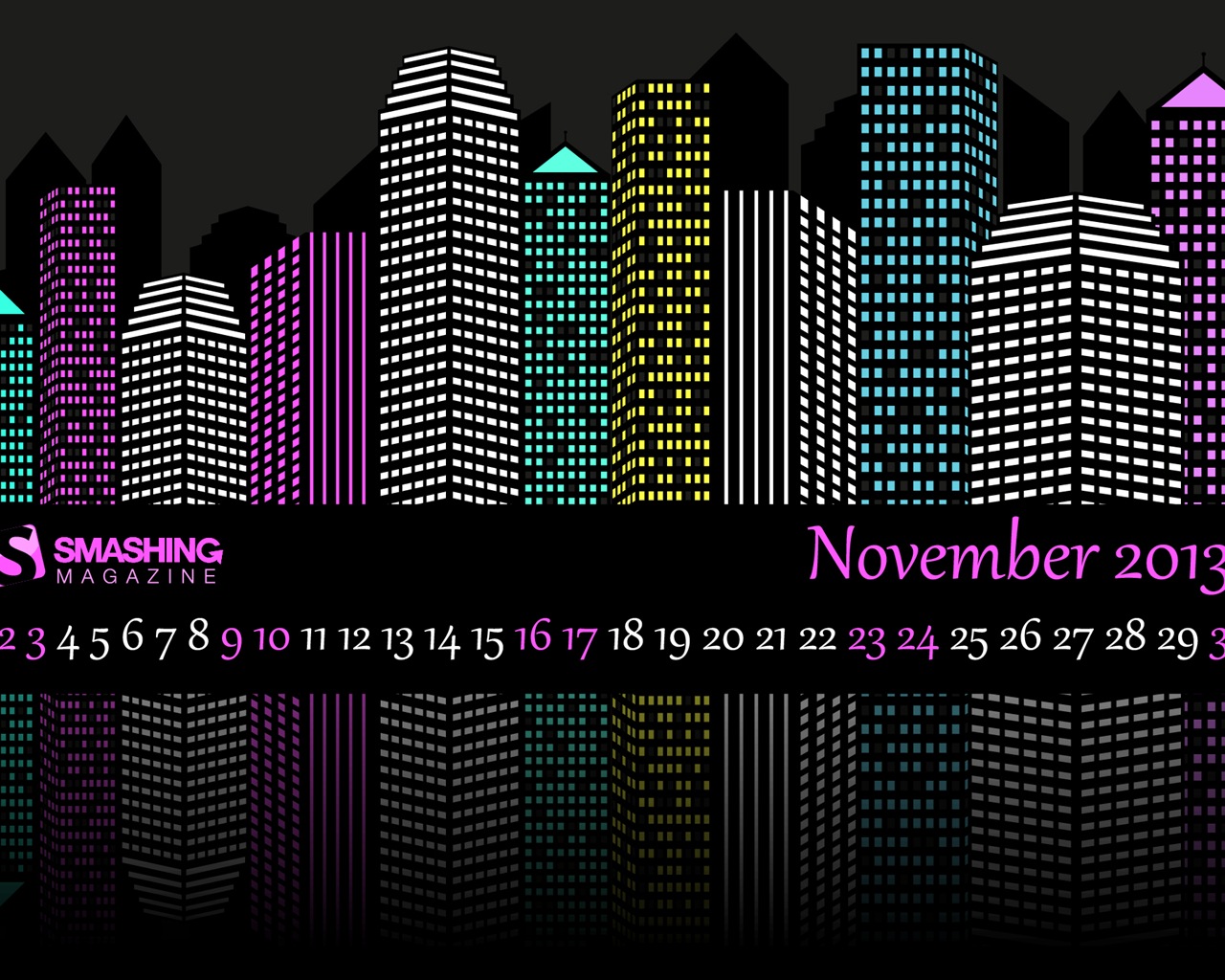 Novembre 2013 Calendar Wallpaper (2) #16 - 1280x1024