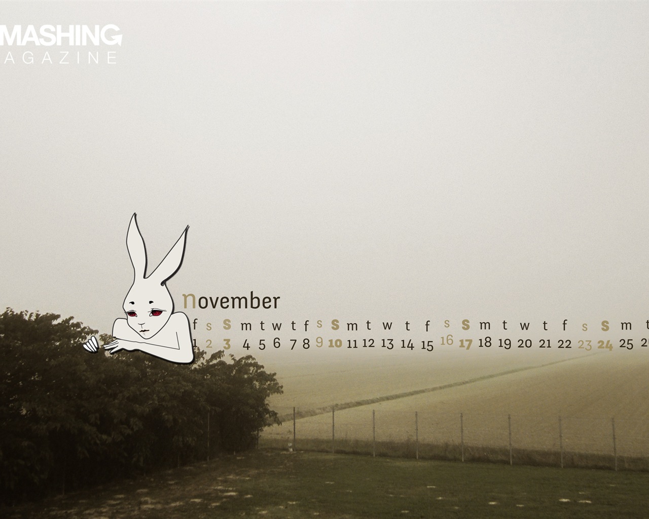 2013년 11월 캘린더 벽지 (2) #19 - 1280x1024