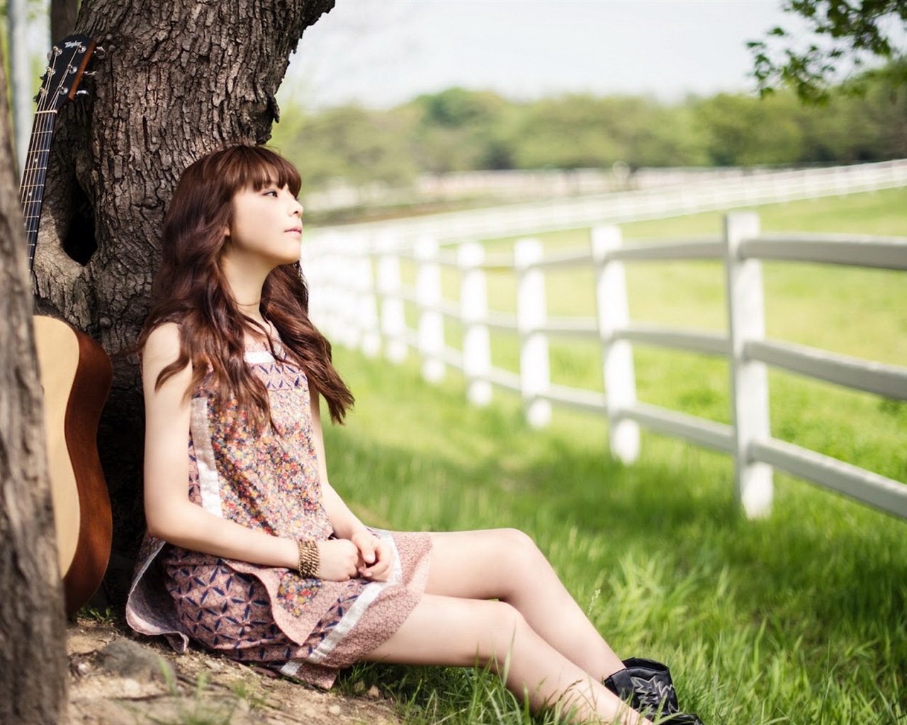 JUNIEL Korea krásné HD tapety na plochu dívky #1 - 1280x1024