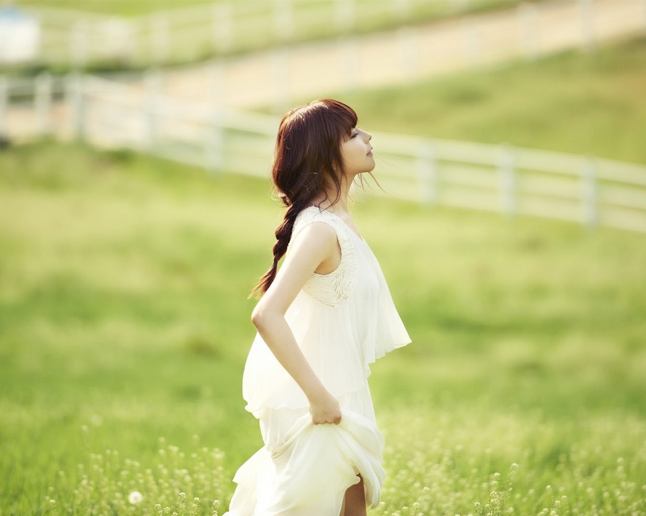 JUNIEL Korea krásné HD tapety na plochu dívky #6 - 1280x1024