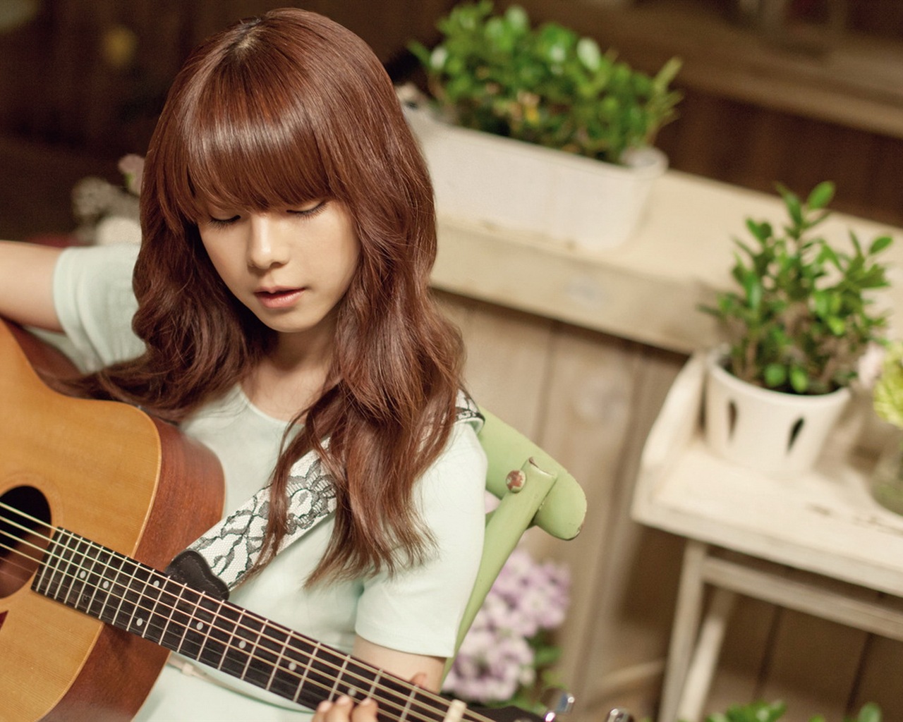 JUNIEL Korea krásné HD tapety na plochu dívky #7 - 1280x1024