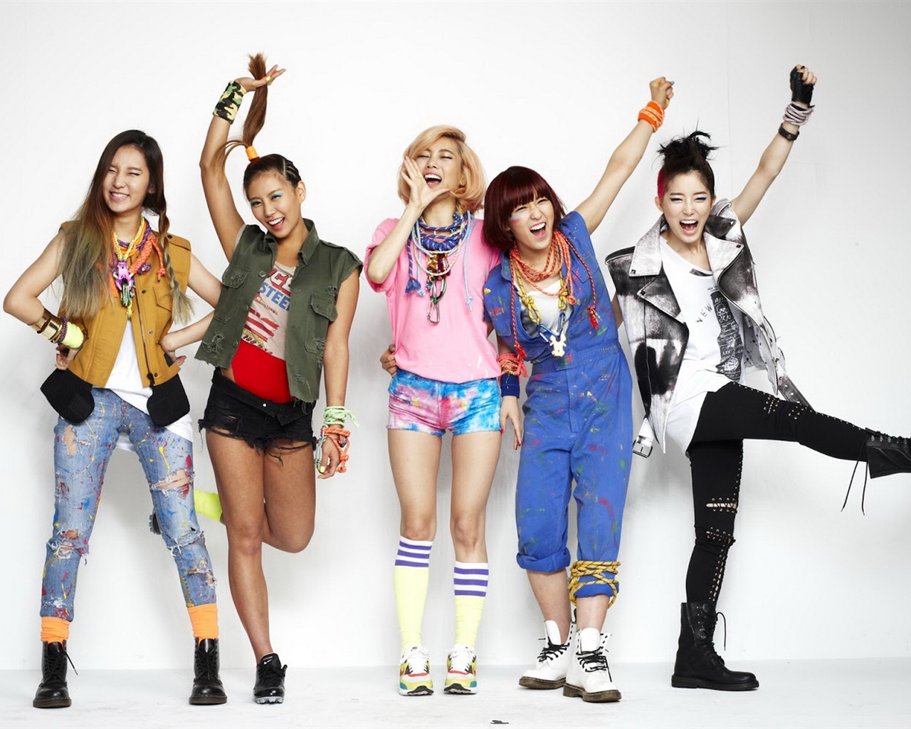 GLAM Korean music girls HD wallpaper #15 - 1280x1024