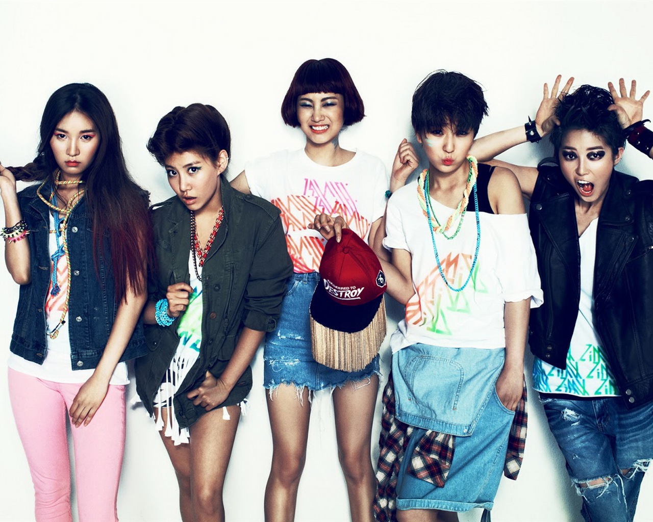 Glam korejské hudební dívky tapety #16 - 1280x1024