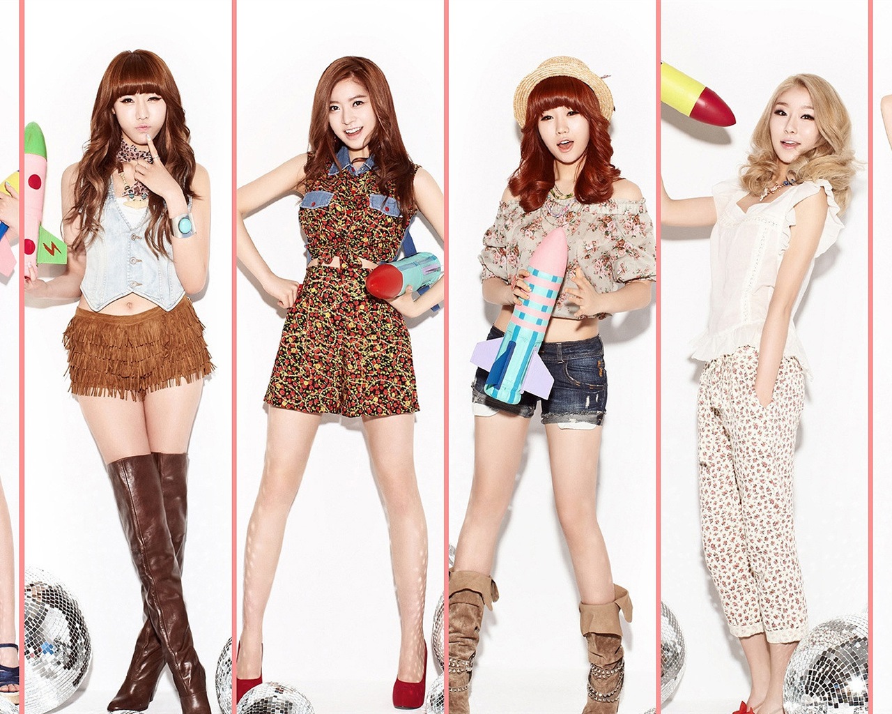 DalShabet Korean music beautiful girls HD wallpapers #5 - 1280x1024