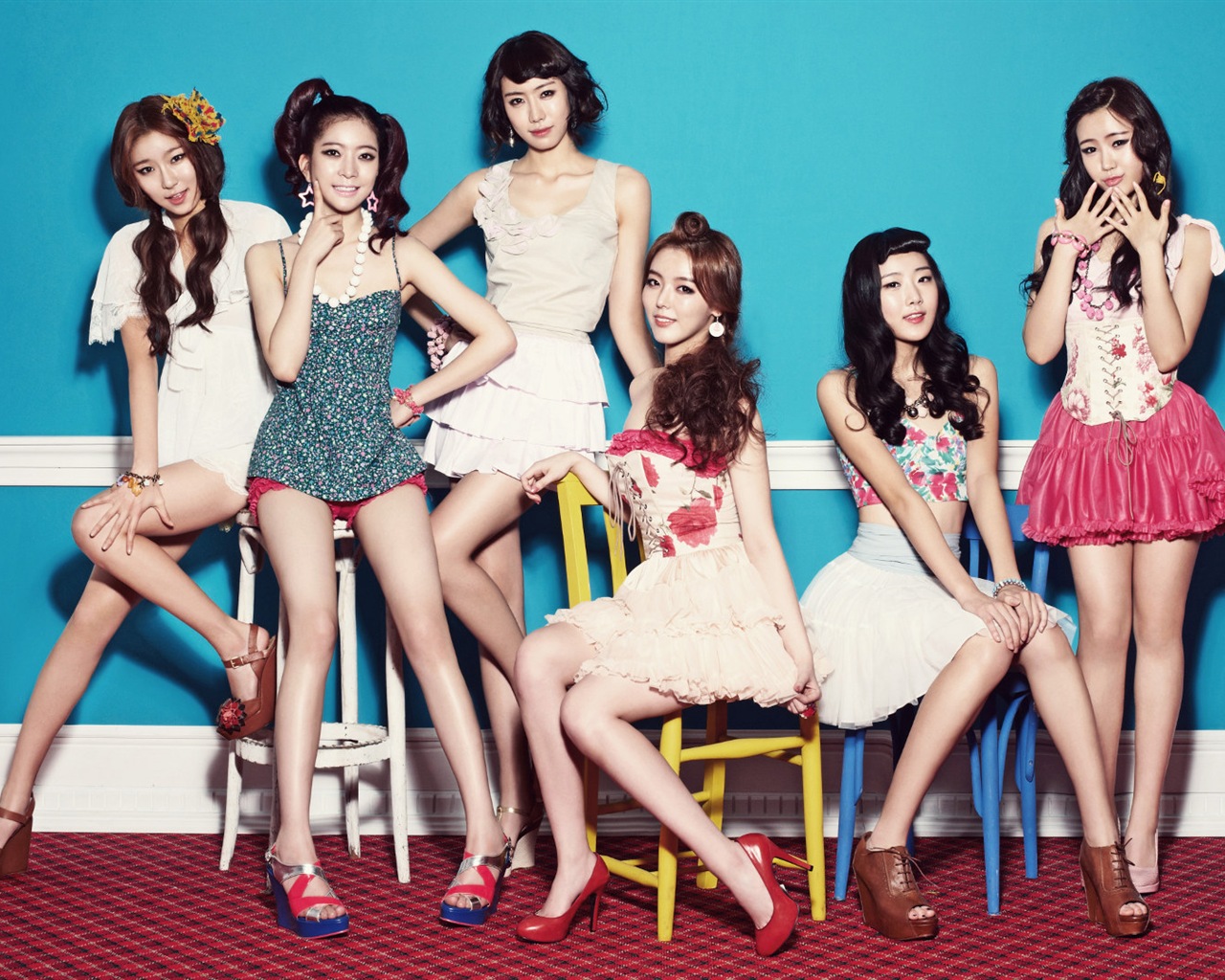 DalShabet musique coréenne belles filles de fonds d'écran HD #6 - 1280x1024