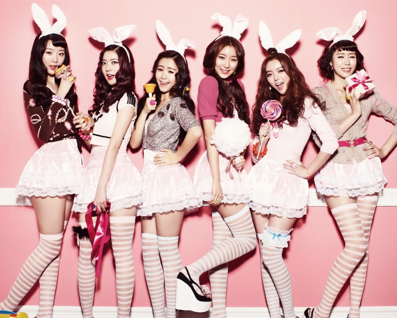 DalShabet Korean music beautiful girls HD wallpapers #10 - 1280x1024