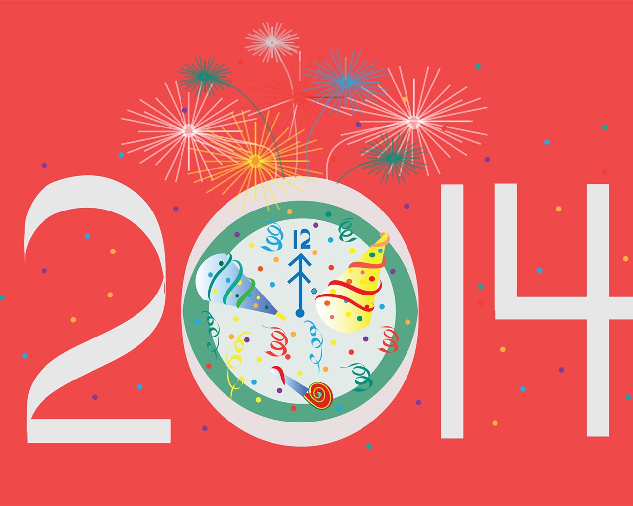 2014 New Year Theme HD Wallpapers (1) #8 - 1280x1024