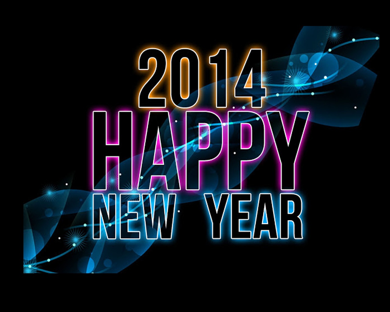 2014 새해 테마의 HD 배경 화면 (1) #11 - 1280x1024