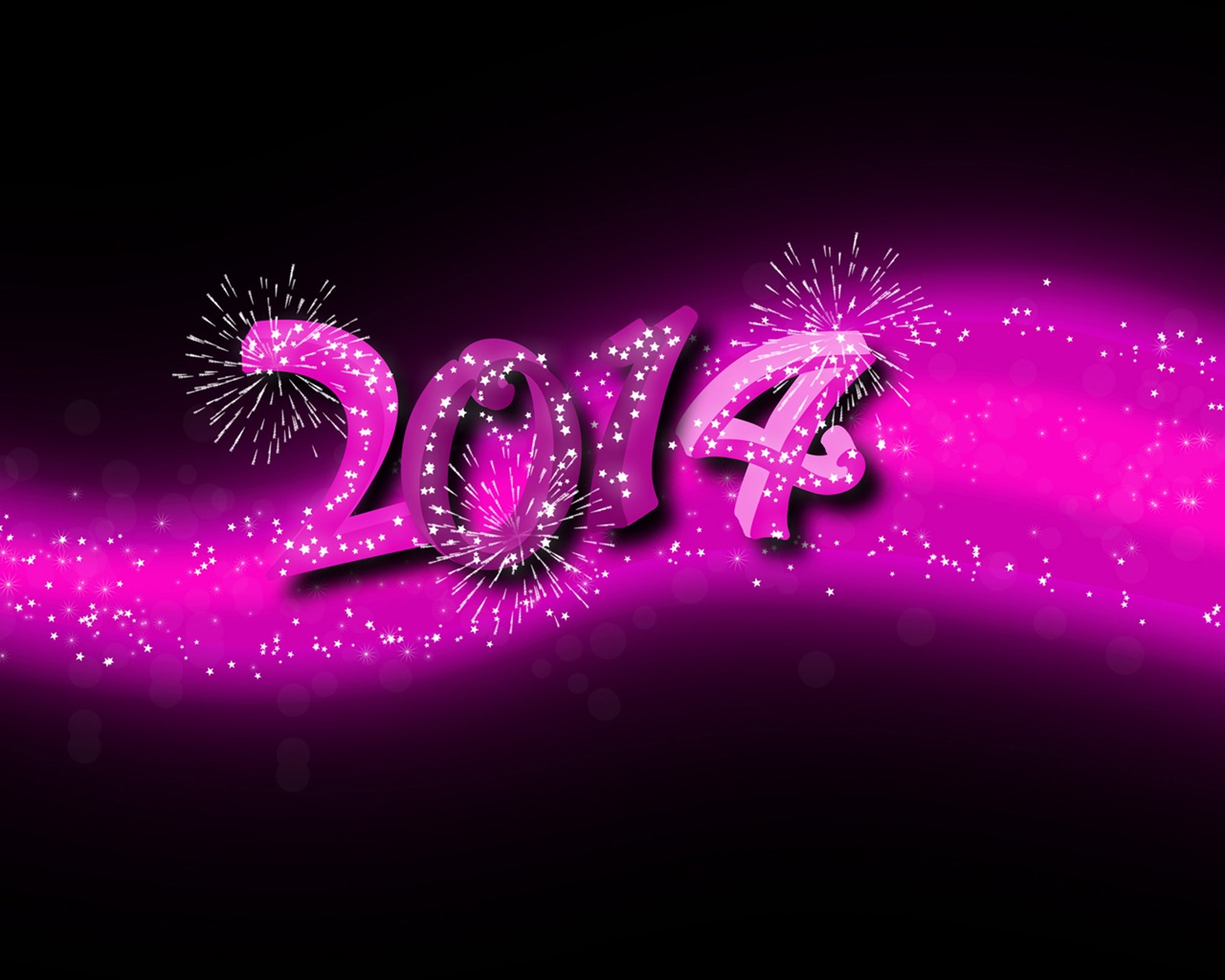 2014 Новый год Стиль Обои (2) #4 - 1280x1024