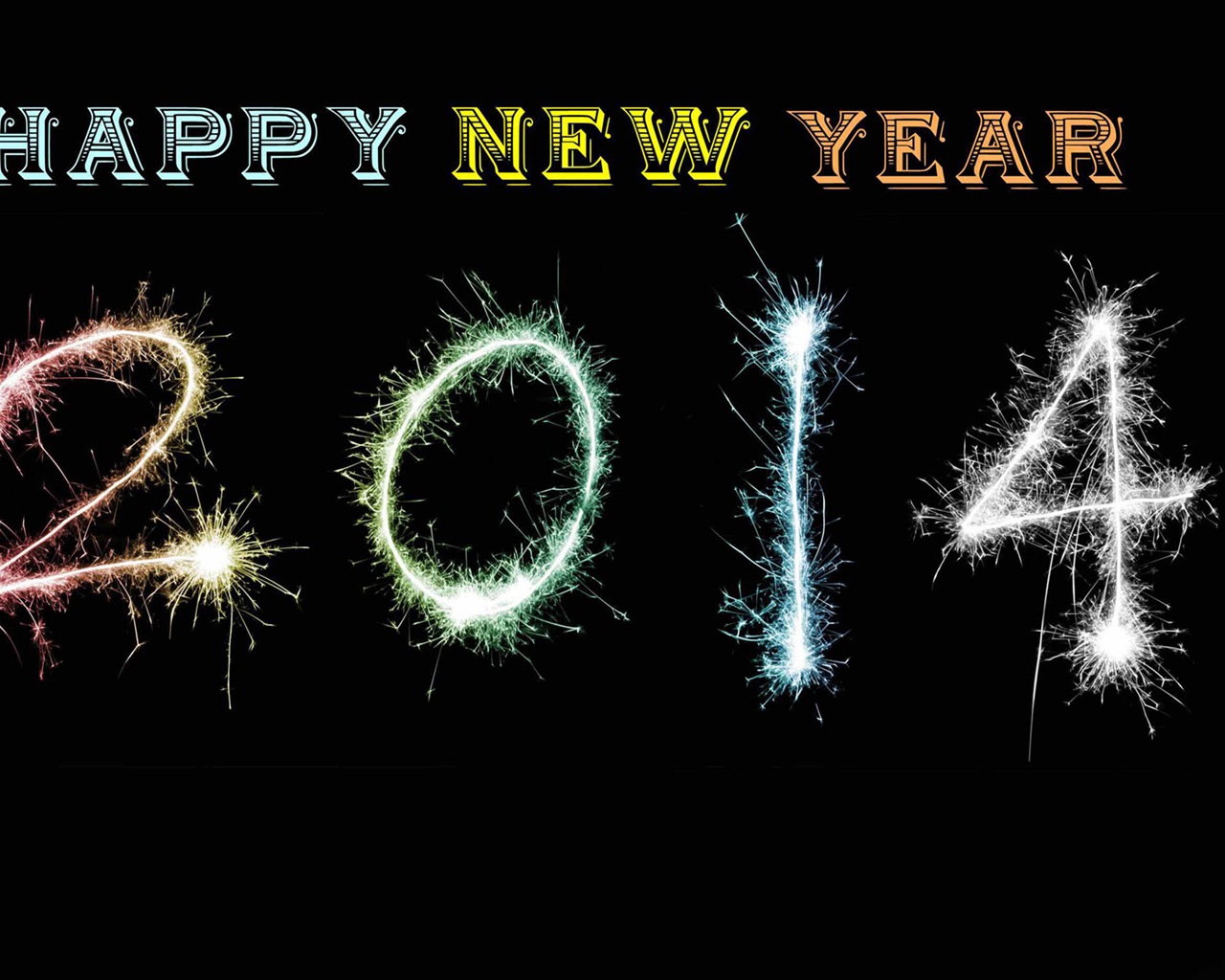 2014 New Year Theme HD Wallpapers (2) #12 - 1280x1024
