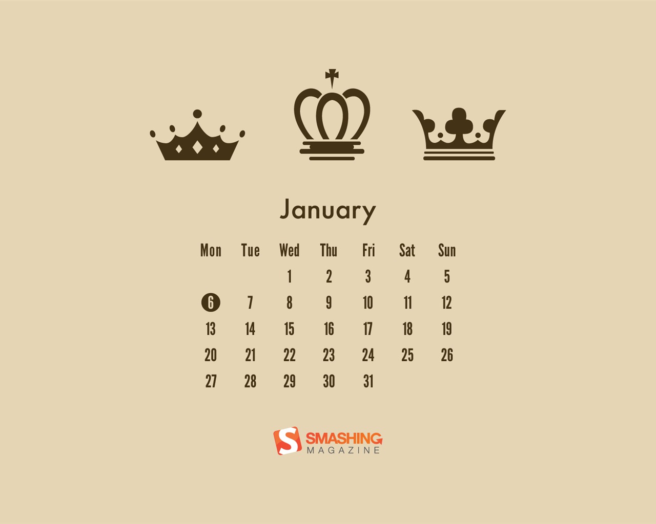 Januar 2014 Kalender Wallpaper (2) #14 - 1280x1024