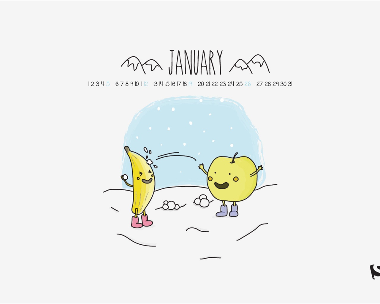 Januar 2014 Kalender Wallpaper (2) #15 - 1280x1024