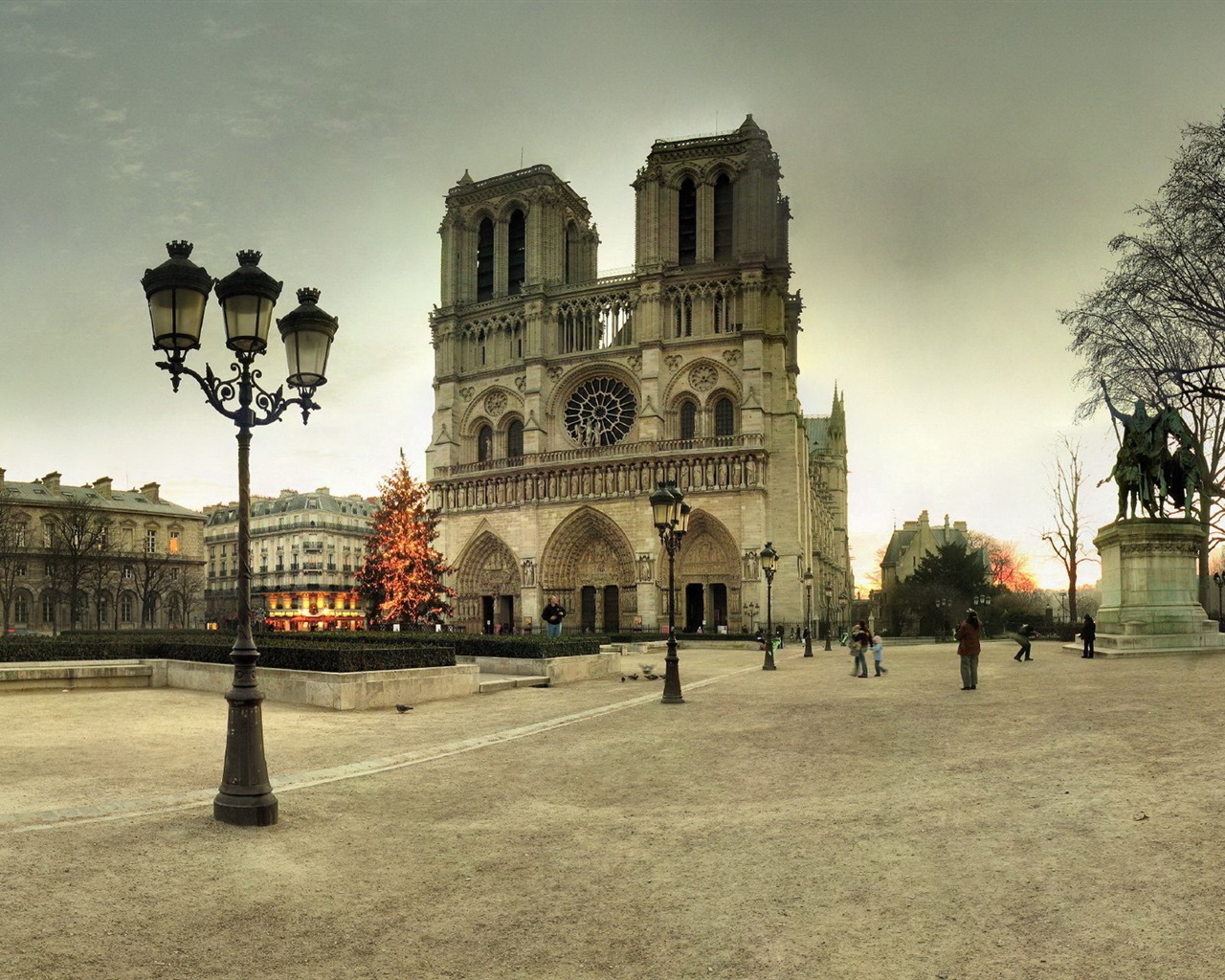 巴黎圣母院 高清風景壁紙 #6 - 1280x1024