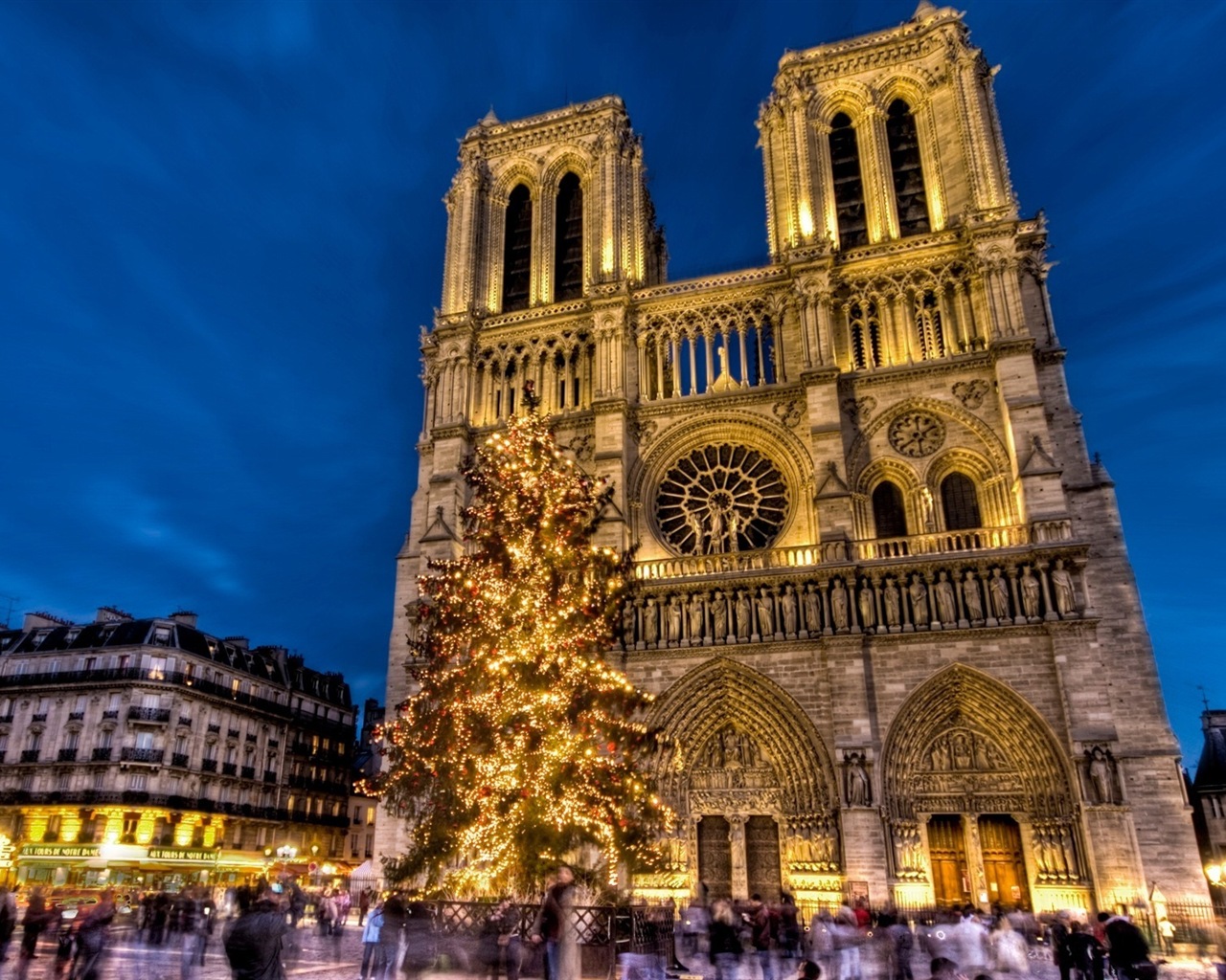 巴黎圣母院 高清風景壁紙 #7 - 1280x1024