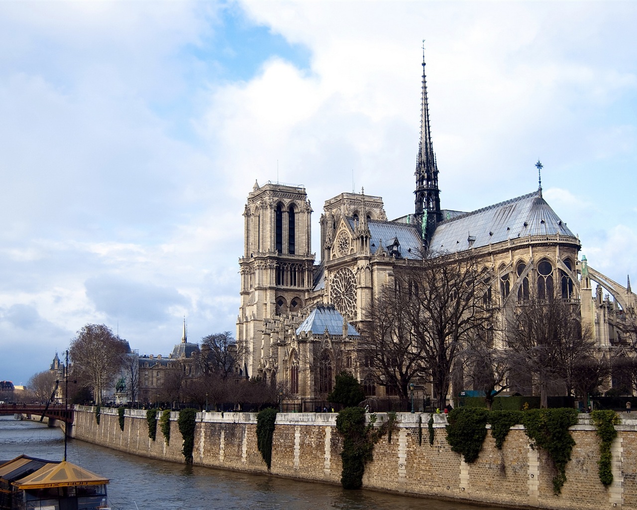 巴黎圣母院 高清風景壁紙 #9 - 1280x1024