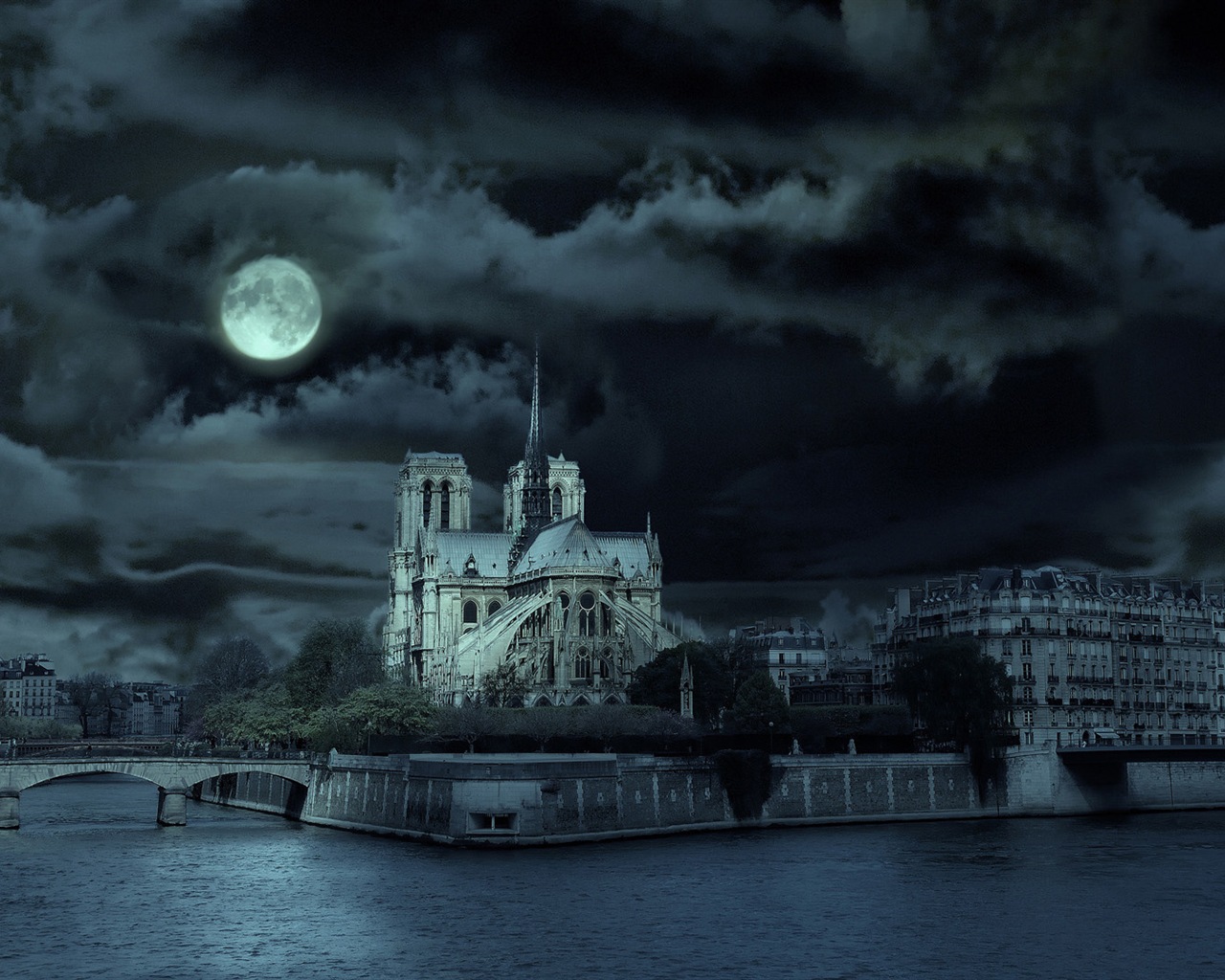 巴黎圣母院 高清風景壁紙 #11 - 1280x1024