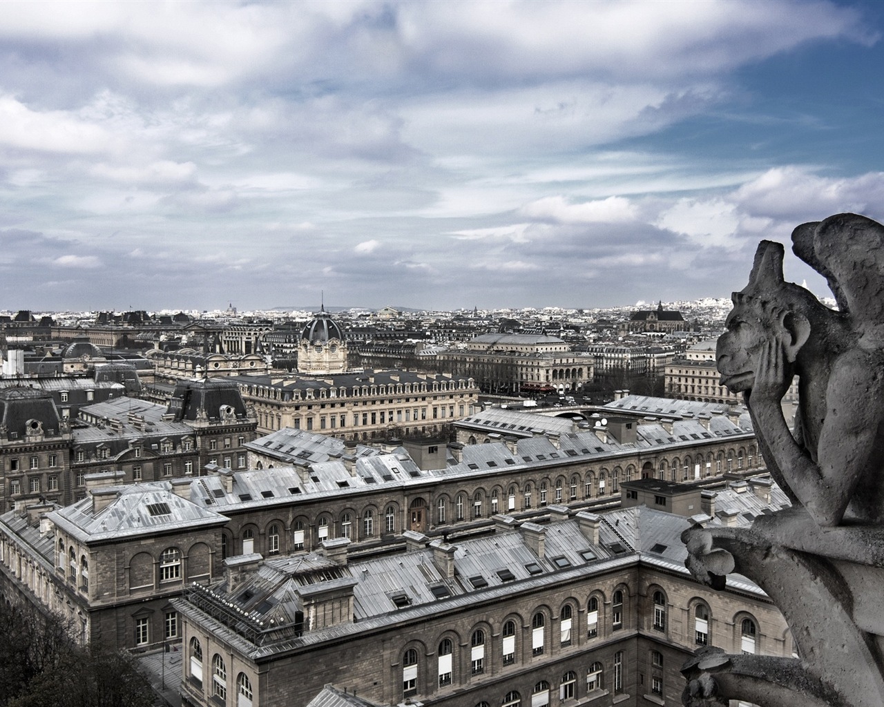巴黎圣母院 高清風景壁紙 #12 - 1280x1024