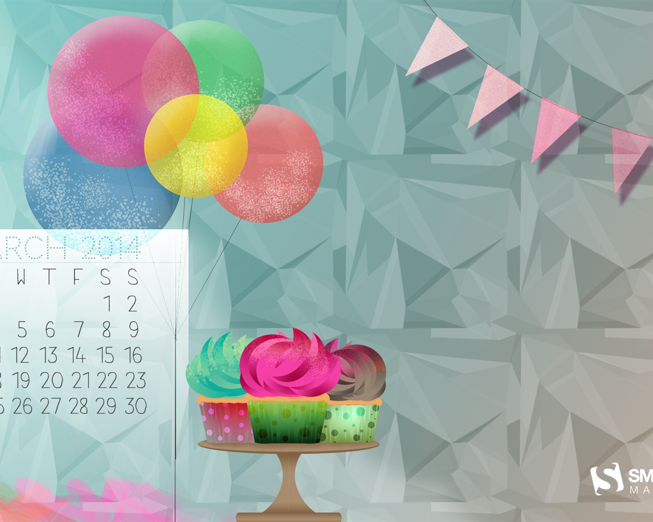 March 2014 calendar wallpaper (2) #4 - 1280x1024