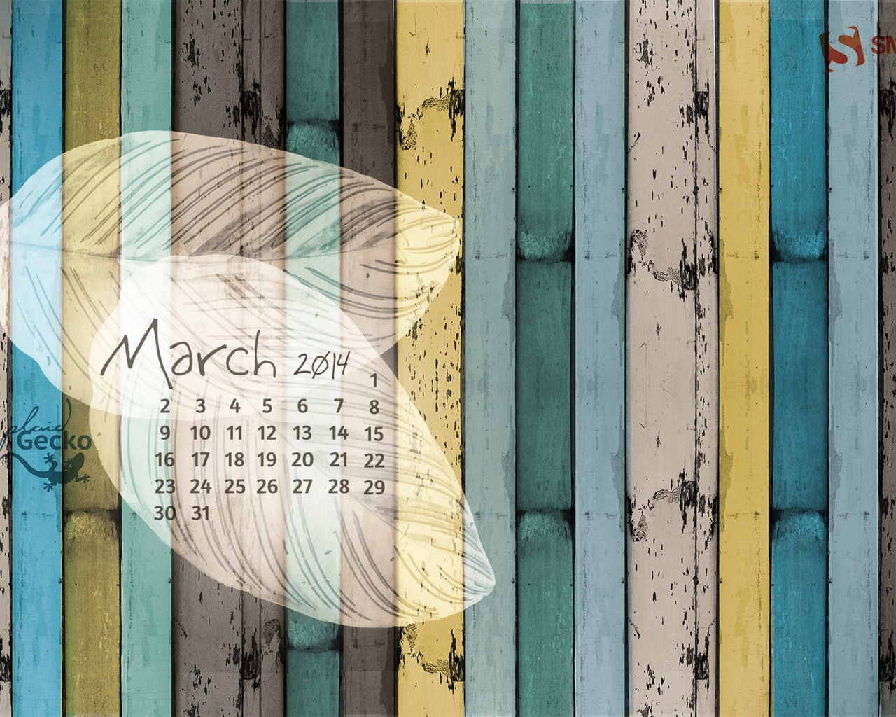 März 2014 Kalender Wallpaper (2) #19 - 1280x1024
