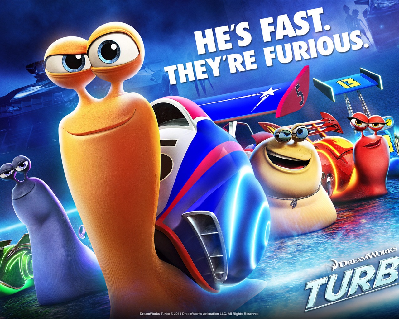 Turbo 极速蜗牛3D电影 高清壁纸6 - 1280x1024