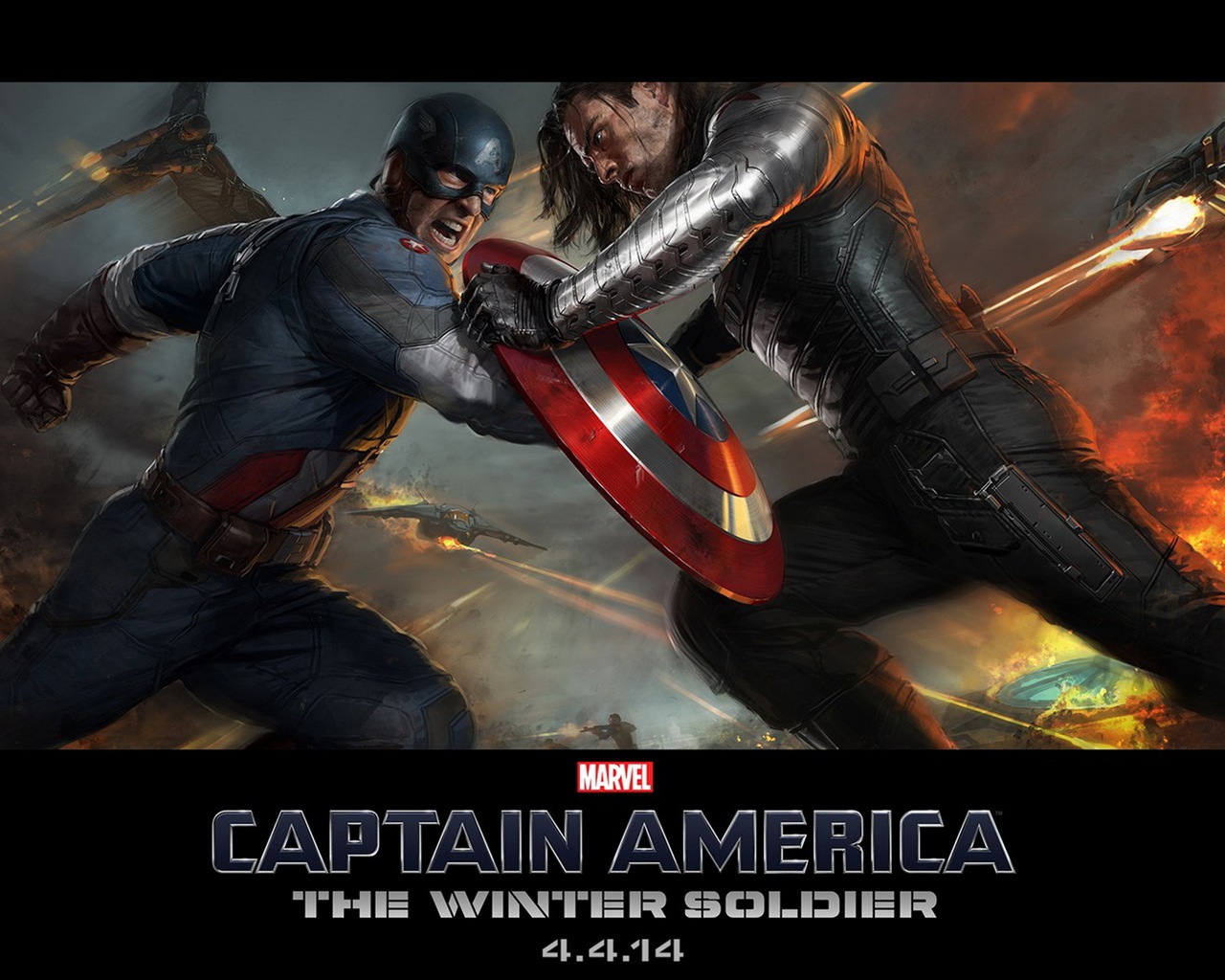 Captain America: The Winter Soldier HD tapety na plochu #13 - 1280x1024