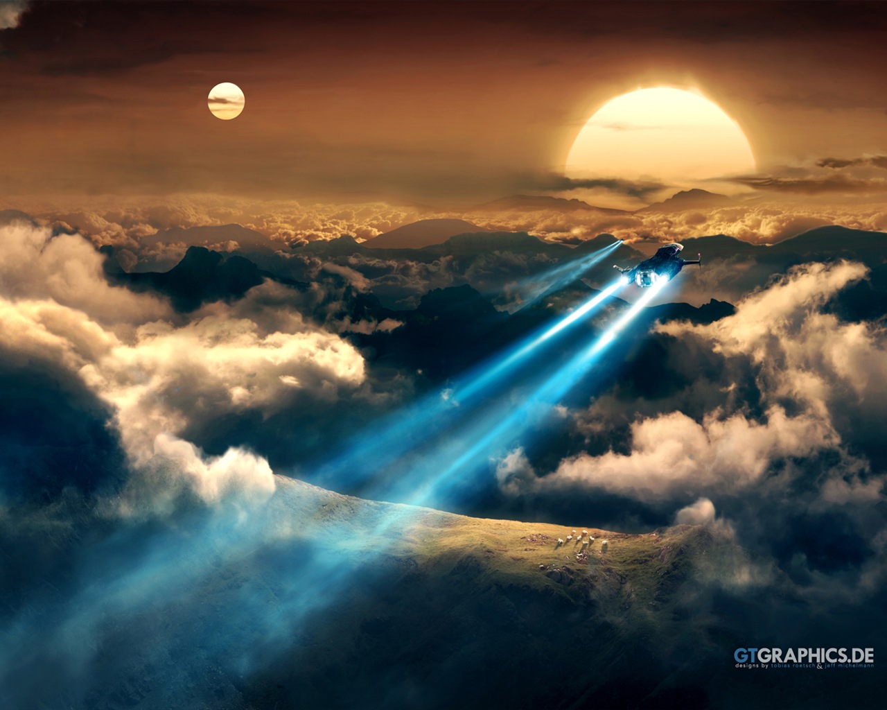 Windows 8 GTGraphics de science-fiction wallpapers thème HD #2 - 1280x1024