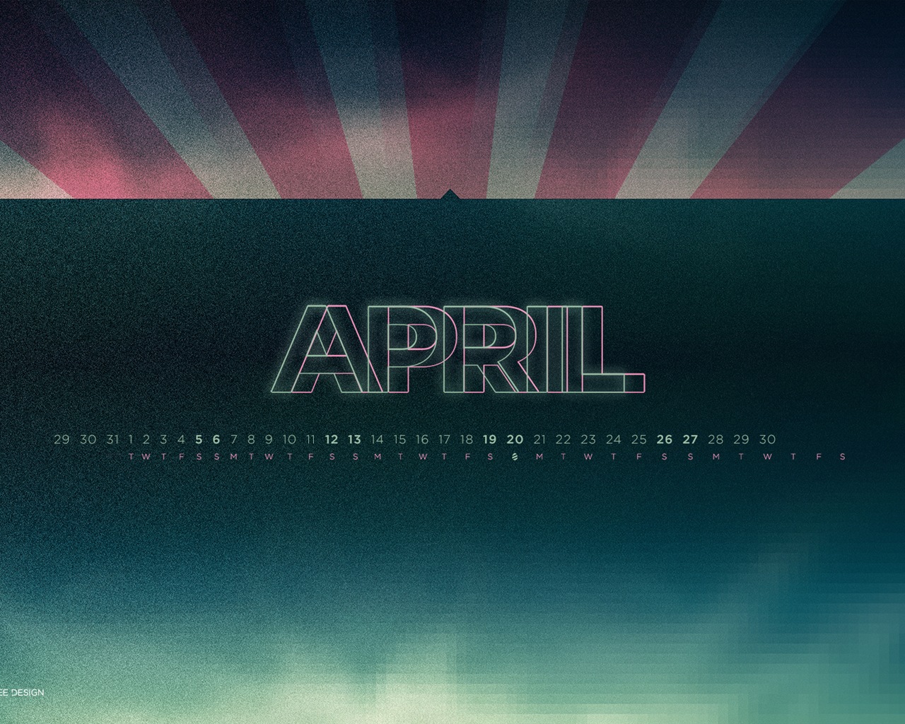 April 2014 calendar wallpaper (2) #6 - 1280x1024