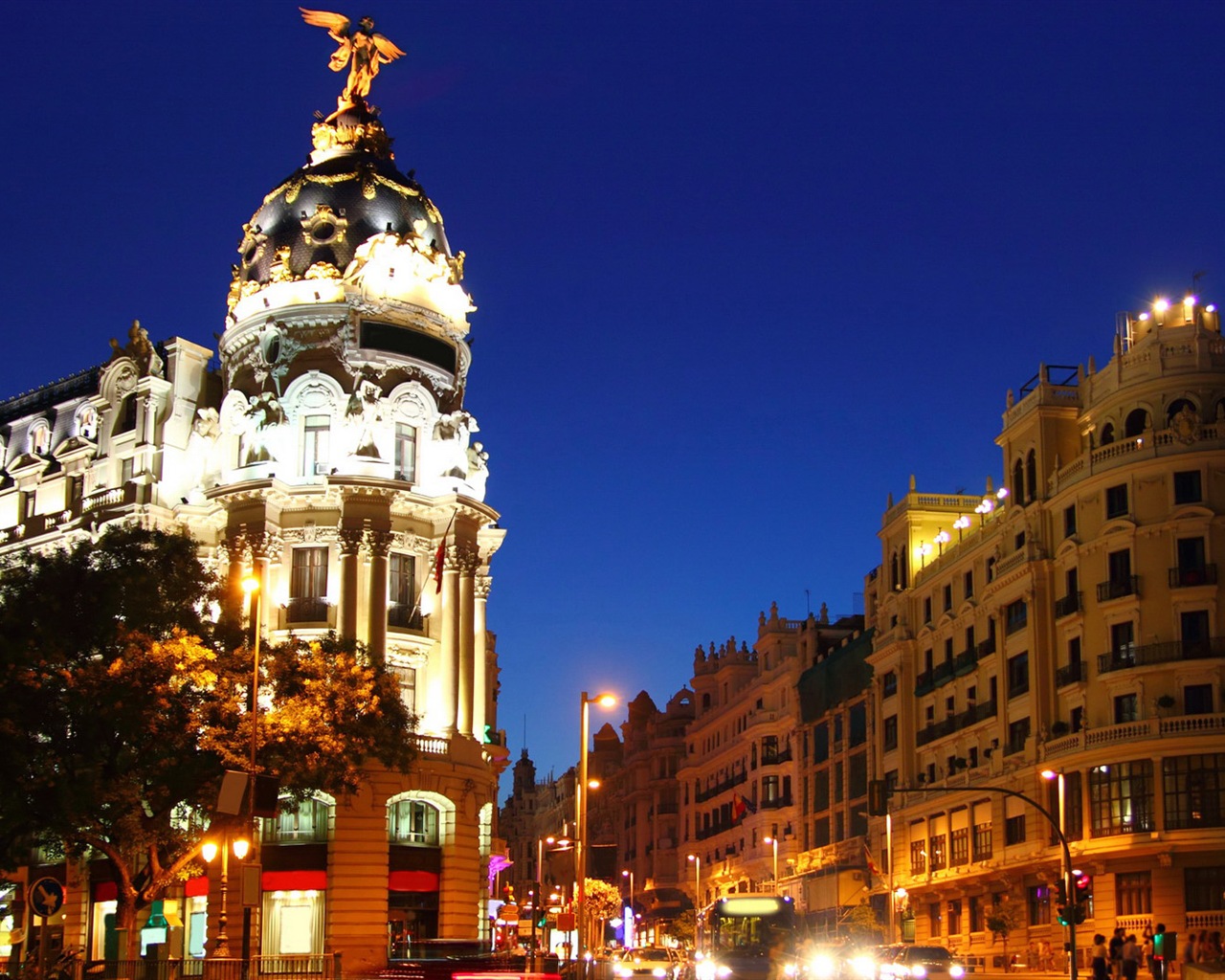 マドリードスペインの首都、都市の風景のHDの壁紙 #16 - 1280x1024