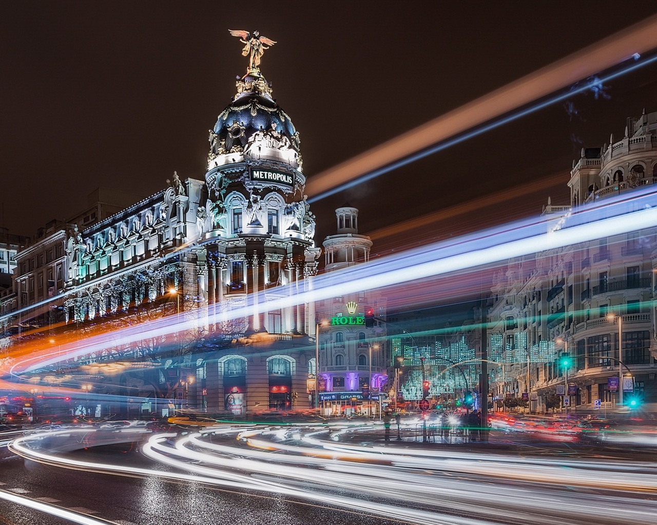 マドリードスペインの首都、都市の風景のHDの壁紙 #9 - 1280x1024