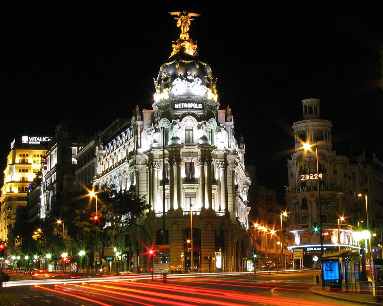 マドリードスペインの首都、都市の風景のHDの壁紙 #12 - 1280x1024