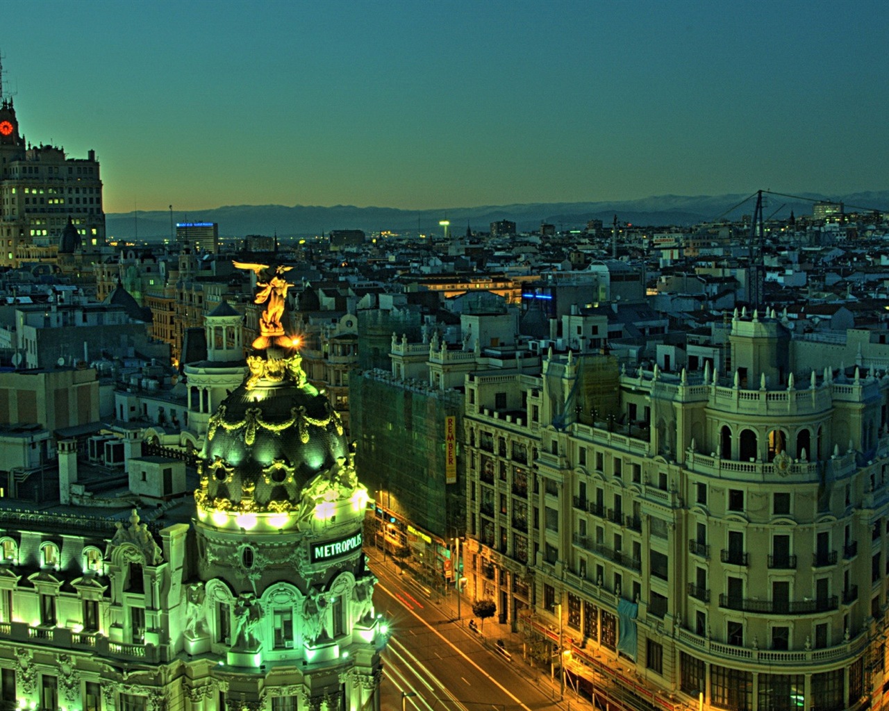 マドリードスペインの首都、都市の風景のHDの壁紙 #13 - 1280x1024