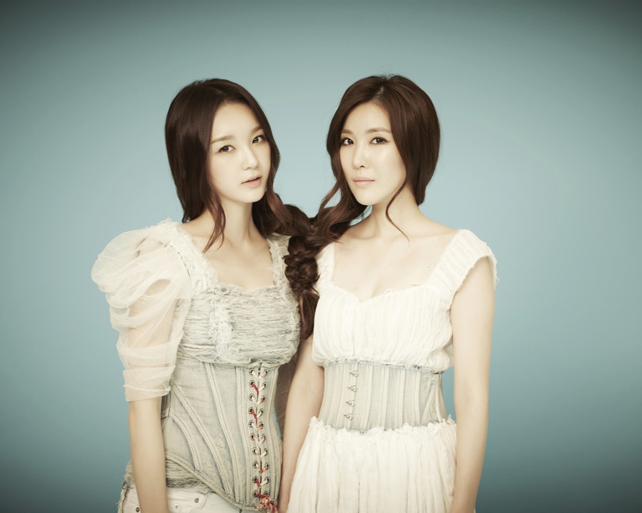 Davichi，韩国二人女子组合，高清壁纸6 - 1280x1024