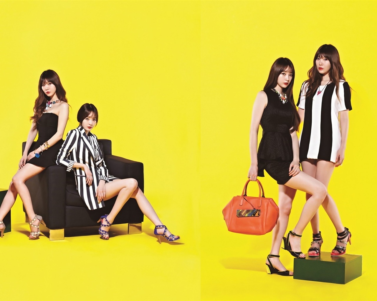 Davichi, Korean girl group duo, HD wallpapers #7 - 1280x1024