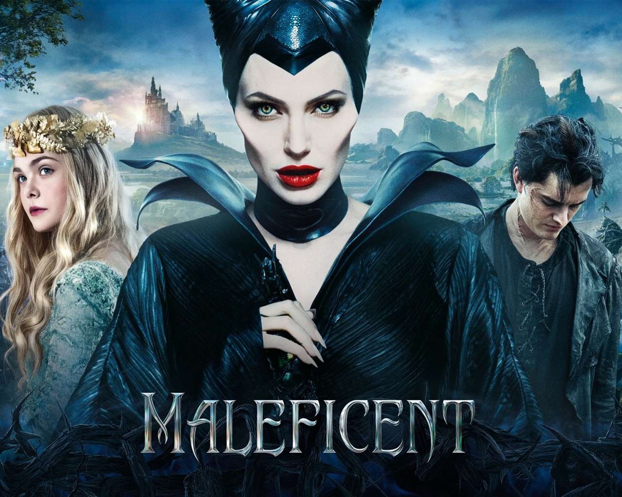 Maleficent 黑魔女：沉睡魔咒2014 高清電影壁紙 #1 - 1280x1024